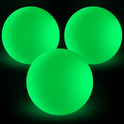 Soulchen Glow in The Dark Lacrosse Ball Official Size Night Practice Training Sport Ball for Indoor Outdoor Sports Gifts