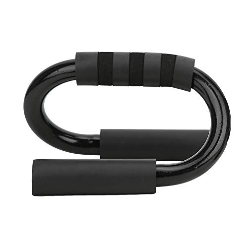S Shape Push Up Bar Bracket, Foam Exercise Training, 2 Pieces, Black - Adjustable Position, Lightweight and Sturdy, Indoor Fitness for Men and Women