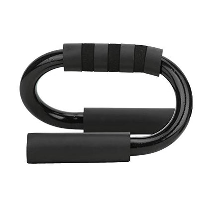 S Shape Push Up Bar Bracket, Foam Exercise Training, 2 Pieces, Black - Adjustable Position, Lightweight and Sturdy, Indoor Fitness for Men and Women
