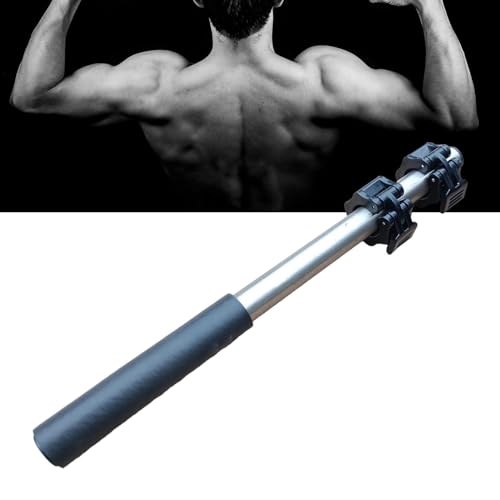 Fancyes Dumbbell Bar Handle with Lock, Adjustable Forearm Wrist Exerciser, Hand Developer Grip Strength Trainer, Fitness Equipment for Lateral Forearm/Wrist Rotation Exerciser/Forearm Trainer