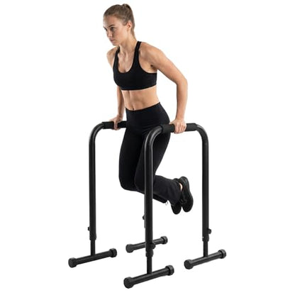 GarveeLife Adjustable Dip Bars Station, Heavy Duty Dip Stands, 440LBS Stable Dip Stands for Home Gym, Portable Dip Bar for Calisthenics & Upper Body Workout Equipment