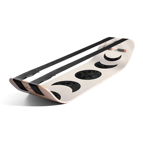 GIBBON SlackBoard, Balance Board Kids & Adults, Slackline Balance Trainer - color: Moon Plus - 2 Line