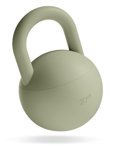 Bala Kettleball Soft Kettlebell for Women - Core & Strength Training - color: Sage, size: 20.0 Pounds