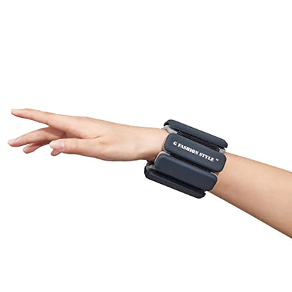 Wearable Wrist & Ankle Weights, Set of 2 (1 LB ea.), Adjustable Arm Weights Set, Weight Loss Bracelet, For Running, Walking, Jogging, Jumping, Yoga, Dance, Pilates, Aerobics, Strength Training, Women/Man.