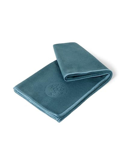 Manduka eQua Hand Towels - 16" | Rapid Moisture Activated Grip | Quick Drying, Soft Microfiber | Machine Washable | 16 x 26.5 inches | Sage Solid