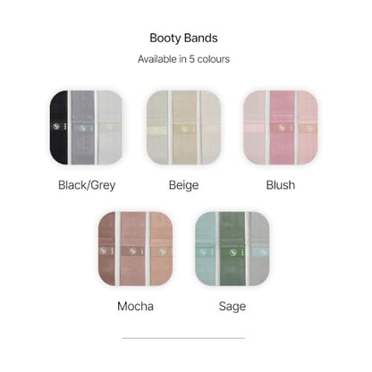 Fabric Booty Bands Set, 3 Resistance Levels for Pilates - color: Blush