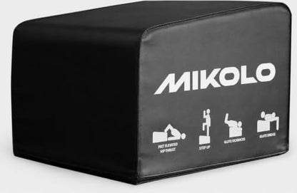Mikolo Hip Thrust Bench, Hip Thrust Machine at Home for Glute Bridge, Multi-Functional Hip Thrust Box with Non-Slip, Glute Workout Equipment, 700LB Load Capacity, Core & Ab Strength Training - size: Medium