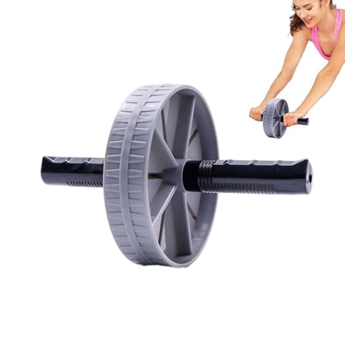 Ab Exercise Wheel Roller - Abdominal Roller Wheel, Workout Training Equipment | Portable Abdominal Exercise Roller Wheel With Handles, Gym Body Fitness & Strength, Achieve Toned Core Muscles