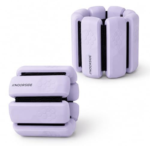 Adjustable Wrist & Ankle Weights for Women & Men – Wearable Weights Set for Walking, Pilates, Yoga, Barre, Running & Home Workouts – Comfortable Silicone Fitness Bands for Strength & Toning - color: LAVENDER