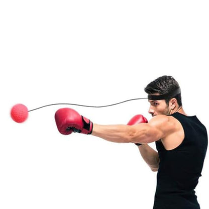 Boxing Ball, Elastic Adjustable Reflex Ball Head Mounted, Boxing Training Balls with Headband, for Focus, Reaction Speed, Punching Speed, Fight Skilland Hand Eye Coordination Training