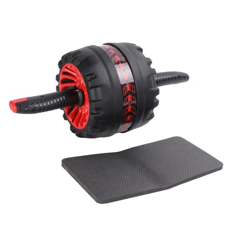 Automatic Rebound Abdominal Exercise Roller with Knee Pad Anti-Skid Steel and Rubber Ab Wheel for Home Fitness Suitable for Fitness Levels