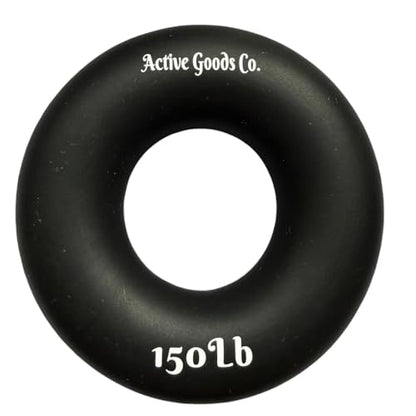 Hand Exerciser - PROFESSIONAL GRADE, Set or Single, Different Sizes. Visit to see more! Bague classique en silicone parfaite pour améliorer la force, la puissance et la vitesse dans les poignets. - size: 18 Single Ring - 3.8 in - 150 lb