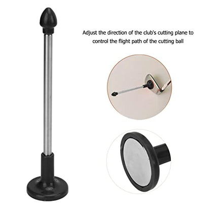 Magnetic Golf Club Alignment Stick, Golf Direction Indicator Training Aid, Telescopic Alignment Rod with Magnetic Base for Swing Posture Correction, Adjustable Lie Angle Tool for M