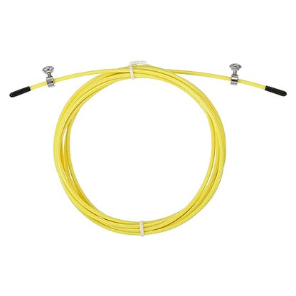 PATIKIL Speed Jump Rope Replacement Cable Professional Skipping Rope Steel Wire Replace for High Speed Jump Ropes - color: Yellow