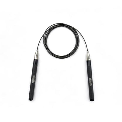 Speed Jump Rope, Adjustable Tangle-Free Skipping Rope with Lightweight Handles, Smooth 360° Swivel Bearings, 2 Steel Cables, Carrying Case Included