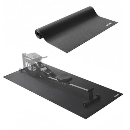 VEVOR Treadmill Mat for Carpet Floor, Exercise Equipment Mat for Treadmills, Stationary & Recumbent Bikes, High Density PVC Floor Protector Gym Mats, Waterproof and Non-Slip for Home Gym