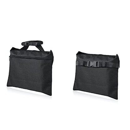 2 Packs Sandbags, Heavy Duty Sand Bags, Sand Bags Heavy Duty with Zipper and Buckle Straps for Support Light Stand