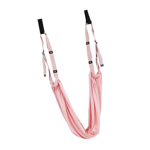 Keenso Door Leg Stretcher, Polyester Cotton Leg Stretching Strap with Door Loops, Elastic Stretch Band for Lower Back Training Handstand Practice Home Gym Dancers - color: Pink