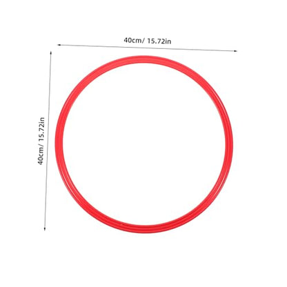 Abaodam 4pcs Agility Training Rings Versatile Plastic Speed Hoops for Soccer Drills Coordination Improvement Durable for Multiple Sports Activities
