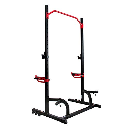Sunny Health & Fitness Multifunctional Strength Training Home Gym – Complete Workout Equipment with Training Attachments, Optional Squat Stand, Power Rack Cage, Adjustable Incline Bench - style: Premium Rack