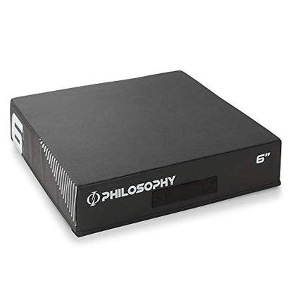 Philosophy Gym Soft Foam Plyo Box, Stackable Plyometric Jump Box for Home Gym, HIIT, Jumps, Step-Ups, Agility and Strength Training