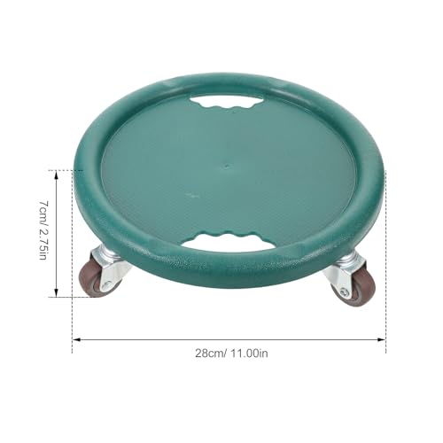 Ab Roller Wheel and Balance Rotating Disc for Core Training, Multi-function Silent Abdominal Exercise Equipment with Four Wheels, Green Abs Workout Sliders for Home Fitness