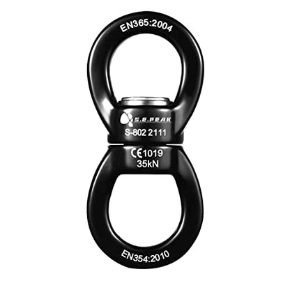 35kN Swing Swivel, CE Certified 360°Rotational Device, Silent Hanging Accessory for Tree Swing, Aerial Dance