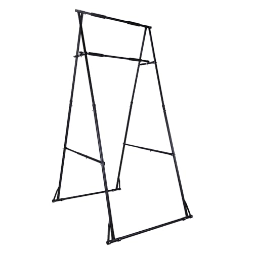 Foldable Pull Up Bar Stand Free Standing Power Tower Workout Station Adjustable Dip Bar for Home Gym Strength Training Equipment