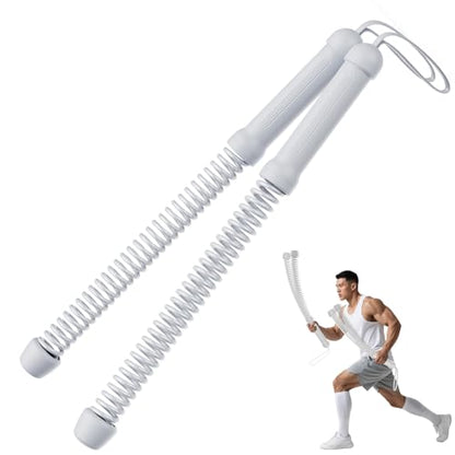 Weighted Ropeless Battle Ropes for Home Gym: 2PCS Heavy Duty Cordless Battle Ropes for Strength Building, HIIT Workout and Low-Impact Aerobic Training for Men & Women