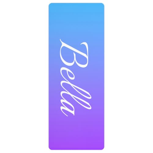 Custom Name Yoga Mat,Personalized Travel Yoga Exercise Mat,Non Slip,Perfect for Kids & Adults,Gradient Color D Series - color: Style 10