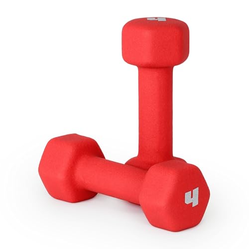 CAP Barbell Neoprene Dumbbell Weights Pairs & Sets | Color Series - style: 4 lb Pair