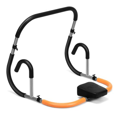 GYMAX Ab Crunch Trainer, Portable Ab Workout Equipment with Padded Headrest for Core Muscle Strength, Abdominal Exercise Machine for Suit Up Trainer for Home Gym Fitness