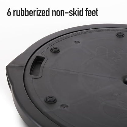BOSU Nexgen Balance Trainer, Half-Ball Training Equipment, 65 cm Diameter, 300 lb Capacity - Burst-Resistant Stability Exercise Tool w/Non-Slip Base, Includes Hand Pump, Commercial-Grade - color: Black