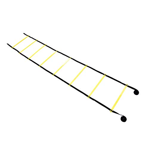 Fitness Soccer Football Ladder Speed Training Equipment, Adjustable 8 Rung Design for Improving Speed and Coordination