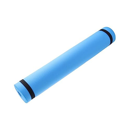 Happyyami Portable Yoga Mat Non Slip Exercise Mat for Hot Yoga Pilates Aerobics Stretching Lightweight Comfortable for Outdoor Fitness Routines Blue