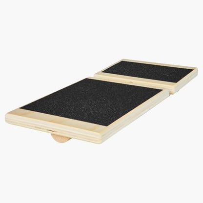 VEVOR Balance Board, Wobble Board Trainer for Adults Foot & Ankle Strengthening, Non-Slip Wood Premium Wooden Balance Training Equipment, Compact with Storage Bag, Ideal for Physical Therapy Exercises