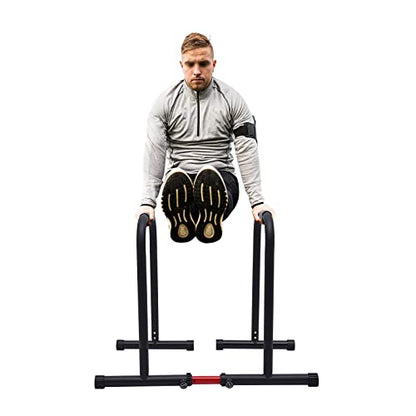 Functional Heavy Duty Dip Stands, Adjustable Parallel Bars for Home Workout, Parallel Bars Workout Exercise Equalizer Bars Fitness, 440LBS Load Capacity