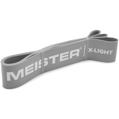 Meister X Band Comfort-Width 41" x 2" Resistance Bands - X-Wide Premium Loop Bands - style: X-Light / Gray