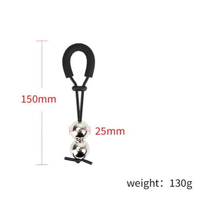 Men's Black Hanging Weight Training Equipment, Swing Exercise, Manual Size Adjustment, Manual Size Adjustment-USLSA008C (Black-2 Ball, Ball Size:25mm) - color: Black-2 Ball, size: Ball size:25mm