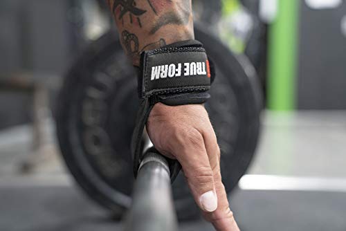 True Form Grips- (Medium, Snow Camo) Weightlifting Workout Gear Alternative Power Lifting Hook Deadlift Glove Padded Wrist Wrap Support Dumbell Bodybuilding Weight Crossfit Pull Up Slip Kettlebell