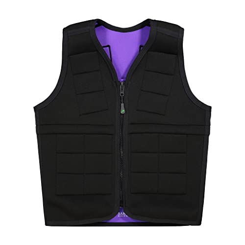 Osteoporosis Weighted Vest (10lb) for Bone Health, Cardio Fitness & Muscle Tone Improvement - color: Black, size: X-Small