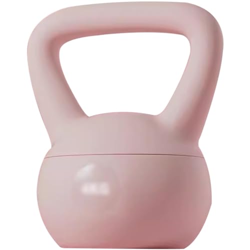 Kettle Bells Women Gym Beginner Exercise Soft Kettlebell, Office Strength Training Kettle Ball, Does Not Damage The Floor, Buttocks/Slimming(Pink-4kg)