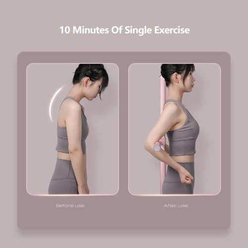 Yoga Body Sticks Stretching Humpback Correction Rod Open Shoulder Bodybuilding Back Posture Training Bar (Green)