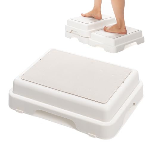 Shower Bath Step Stackable Bathtub Non Slip Safety Step Stool, Indoor/Outdoor Handicap Wideing Hands Free Platform Medical Portable Stack-Able, for High Beds, Kitchens,Bathroom.