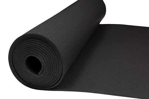 Playsafer Genaflex Rubber Gym Floor Mat, Heavy Duty Commercial Protective Gym Flooring Roll - 8mm Thick (10% Blue, 4' X 4') - color: 10% Blue, size: 48"L x 48"W x 0.3"Th