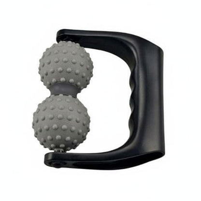 Double Ball Myofascial Release Handheld Massage Roller Peanut Massage Ball for Stretching Users, Home, Light Gray - color: Light Gray