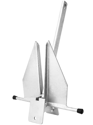 Young Marine Boat Anchor Fluke Anchor 8 LB 10 LB 13 lb for Different Size Boats Pontoon, Deck, Fishing, and Sail - size: 8lb for boats 12-22ft