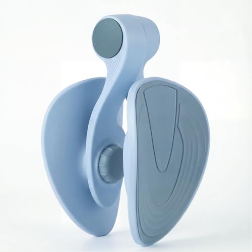 Inner Thigh Exerciser, Thigh Trainer & Pelvic Floor Exercise Devices for Women and Men, Hip Glute & Leg Toner, Non-Slip Stable Design Home Gym Equipment for Home Workout - color: Light Blue (35lb)