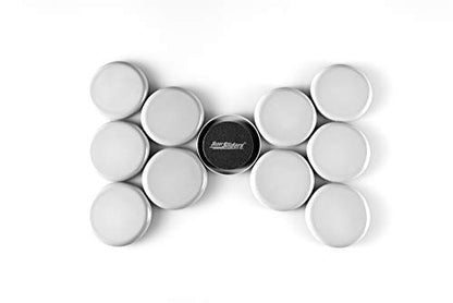 Super Sliders 2 1/2" Round Reusable Furniture Sliders- Easily Move Small to Medium Sized Items Across Carpet 8 Pack Gray