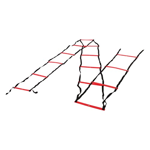 7M 14 Rung Agility Speed Ladder Stairs, Adjustable Training Ladder for Soccer Football Fitness, Non - Slip PP Agility Ladder with Angle Mark for Athletes and Coaches